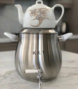 تصویر ست کتری و قوری کی اند تی مدل 1024 K and T 1024 Kettle and Teapot set