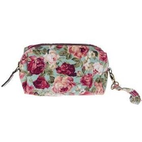 تصویر کیف آرایشی پارچه‌ ای گالری صنم طرح گل رز سایز کوچک 