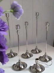 تصویر شمعدان برنجی فلورانس سیلور 