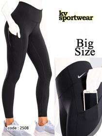 تصویر لگ سایز بزرگ ورزشی زنانه NIKE کد 008 Big size NIKE womens sports leggings code 008