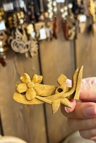 تصویر گیره مو چوبی 