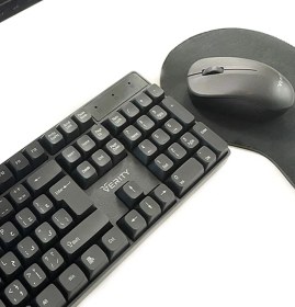 تصویر کیبورد و ماوس بی سیم وریتی مدل V-KB6141W Verity V-KB6141W wireless keyboard and mouse combo