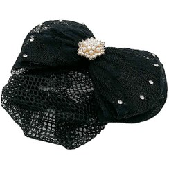 تصویر گیره فرانسوی توردار گل مرواریدی 