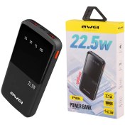 تصویر پاوربانک 22.5 وات اوی مدل P10K ظرفیت 10000 میلی آمپر ساعت Awei P10K 10000mAh 22.5W Power Bank