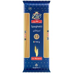 تصویر ماکارونی رشته ای قطر 1/7(700گرم) زرماکارون 