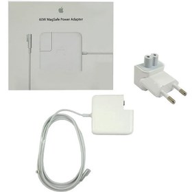 تصویر آداپتور لپ تاپ اپل Adaptor Laptop Apple Magsafe1 60W با پک 