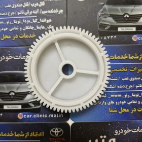 تصویر چرخ دنده شیشه بالابر 206 و 207 فابریک سفید 