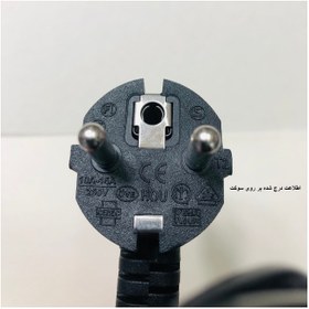 تصویر کابل برق سه پین آداپتور لپ تاپ زبیون مدل POWER CORD طول 1.5 متر 