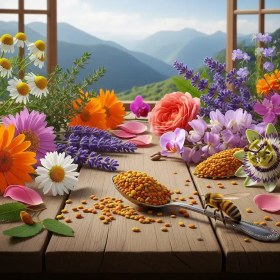 تصویر گرده گل طبیعی | Bee Pollen | تقویت قوای جسمی 
