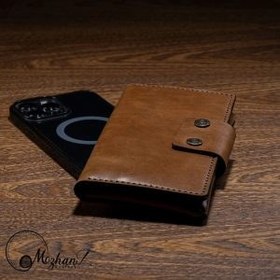 تصویر کیف پول چرم طبیعی گاو کد ۱۰۳۸ 