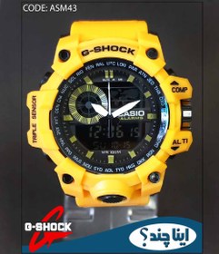 تصویر ساعت مچی مردانه جیشاک دو زمانه ساعت GSHOCK کد ASM43 