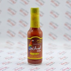 تصویر سس فلفل قرمز آمازون وزن ۹۵ گرم خیلی تند 