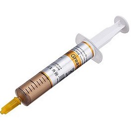 تصویر خمیر سیلیکون سرنگی بزرگ طلایی BIG GOLD THERMAL GREASE SYRINGE