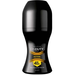 تصویر مام رول مردانه 48 ساعته AVON مدل On Duty Active حجم 50 میلی لیتر 