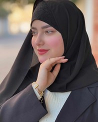 تصویر هدشال گرد لمه - مشکی 