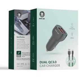 تصویر شارژر فندکی گرین لاین مدل GNCCDLQCALBK توان 36 وات 