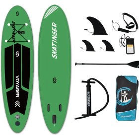 تصویر پدل‌ برد اقتصادی Voyager برند Skatinger رنگ سبز 