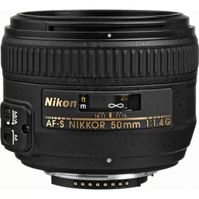 تصویر لنز نیکون Nikon AF-S NIKKOR 50mm f/1.4G - 6 ماه گارانتی ارکا کمرا Nikon AF-S NIKKOR 50mm f/1.4G