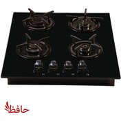 تصویر اجاق گاز صفحه ای جنرال مدل اران ۴ شعله شیشه ای ترموکوپل دار 
