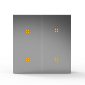 تصویر کلید هوشمند 4پل فلزی سری m زنیکس 