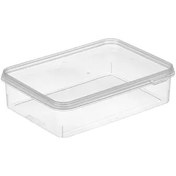 تصویر ظرف مایکروویوی طب پلاستیک 675 شفاف ۱۰ عددی 