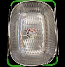 تصویر سبد سینک دسته کشویی استیل بزرگ یونیک 