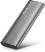 تصویر هارد اس اس دی اکسترنال ظرفیت ۲ ترابایت type-c - طلایی 2TB portable SSD external hard drive