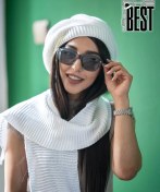 تصویر شال و کلاه فرانسوی برت ساده 