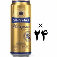 تصویر نوشیدنی ماءالشعیر خارجی بدون الکل بالتیکا طلایی روسی باکس ۲۴ عددی baltika baltika