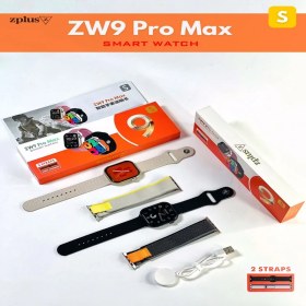 تصویر ساعت هوشمند ZW9 PRO MAX S - طراحی مشابه سری 9 با صفحه AMOLED و 2 بند زیبا ZW9 PRO MAX S Smartwatch - Series 9 Clone with Super AMOLED Display & Dual Strap