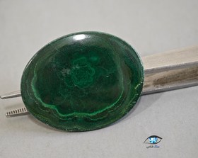 تصویر نگین بیضی مالاکیت 10.7 گرم 