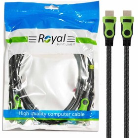 تصویر کابل royal HDMI طول 1.5 متر ا hdmi cable royal 1.5m hdmi cable royal 1.5m