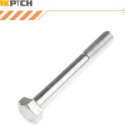 تصویر پیچ شش گوش خشکه سفید نیم دنده 180*12 