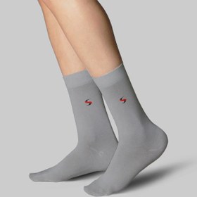 تصویر جوراب ساق بلند مردانه - طرح ساده | کد 200 