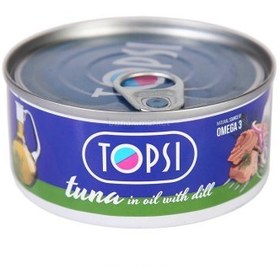 تصویر تن ماهی 180 گرم با شوید تاپسی 