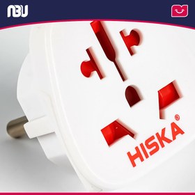 تصویر تبدیل 3به2 برق CH2 HISKA TRAVEL ADAPTOR CH2 HISKA