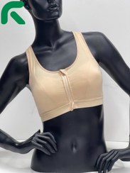 تصویر نیم تنه کاپ متحرک زیپ دار اسپندکس 