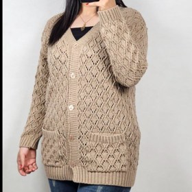 تصویر ژاکت زنانه شیک دکمه دار 