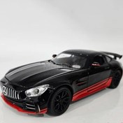 تصویر ماکت ماشین فلزی مرسدس بنز AMG GTR بزرگ 4 در بازشو چراغدار و موزیکال BENZ GTR AMG