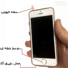 تصویر فندک فانتزی طرح موبایل آیفون 5 (گازی سنسور الکتریک) 