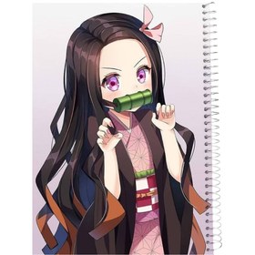 تصویر دفتر مشق ۲۰۰ برگ سیمی انیمه شیطان کش کد Demon Slayer 1 