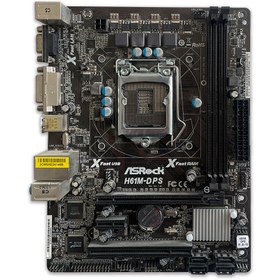 تصویر مادربرد ازراک ASROCK H61M-DPS Stock Motherboard ASROCK H61M-DPS