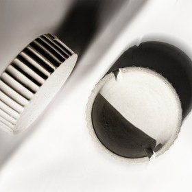 تصویر زیرسیگاری بتنی شیار 