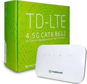 تصویر مودم TD-LTE مبین نت مدل Huawei B612 به همراه 900 گیگابایت اینترنت یکساله Mobinnet TD-LTE Huawei B612 With 900GIG Internet 12Month