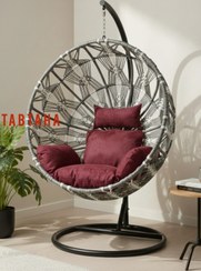 تصویر تاب ریلکسی مدل خورشیدی - مشکی / قرمز Tab relaxi