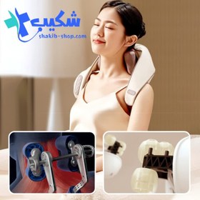 تصویر ماساژور شانه و گردن (ماساژور خرچنگی) پک کرم اصلی Shoulder and neck massager (crab massager) big head