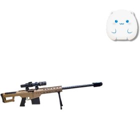 تصویر تفنگ اسنایپر تیرژله ای (Sniper Rifle) با دوربین و لوازم جانبی مدل M82A1 