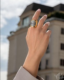 تصویر R241 انگشتر سکه نقره خندان 