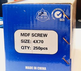 تصویر پیچ ام دی اف 70*4 چینی - 250 تایی / سیاه MDF SCREW 4*70