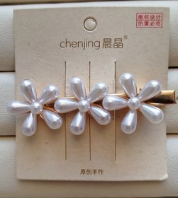 تصویر گل سر انبری گل مرواریدی کد 35 